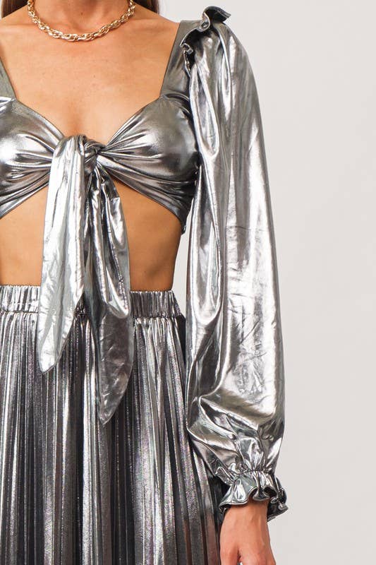 Alessandra Silver Blouse for wholesale on Faire1