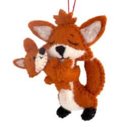 Zorro con zorro bebé para venta al por mayor de Santa and friends