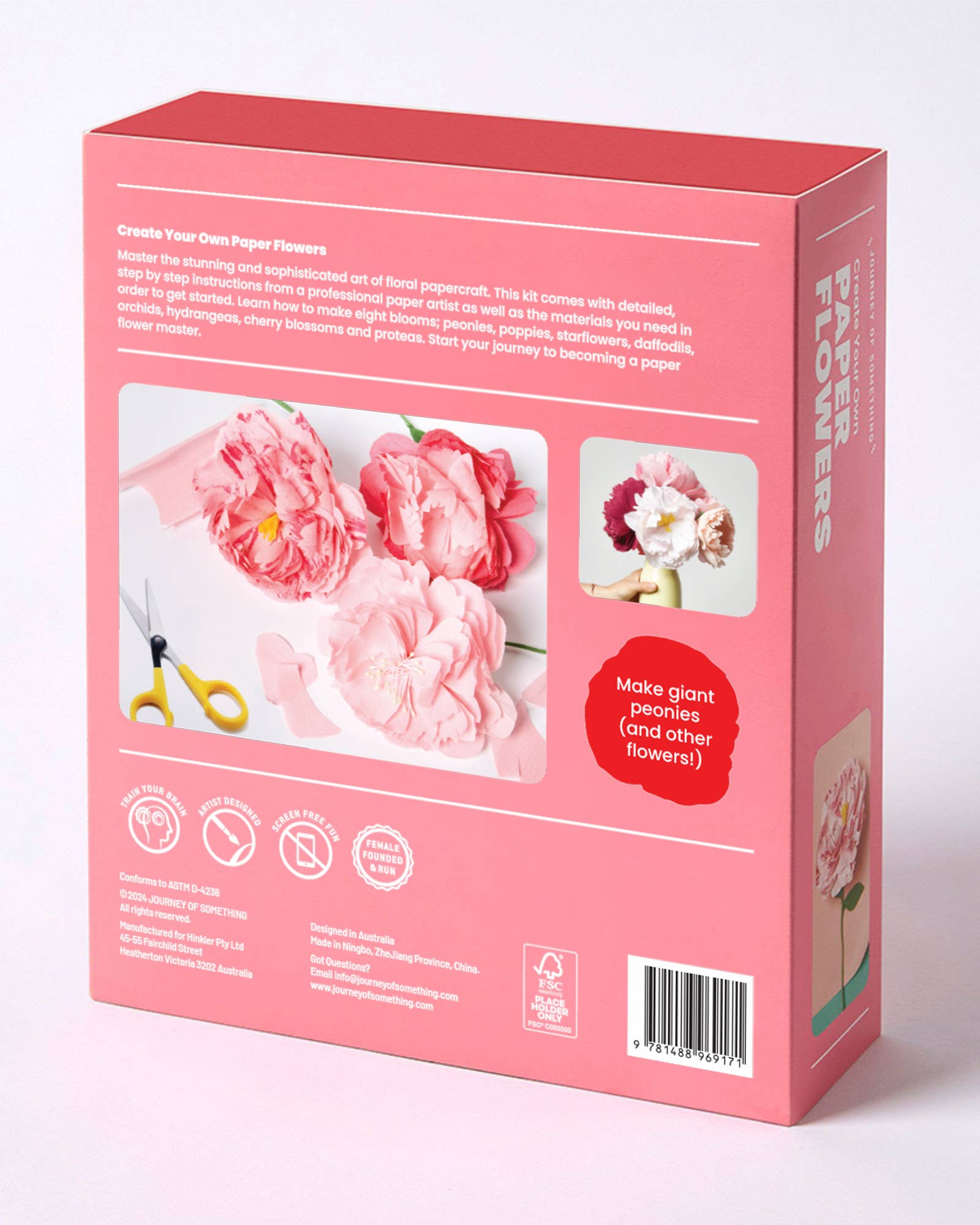 Journey of Something USA - Wholesale DIY Craft Kit - Paper Flower Making Craft - DIY Adult Craft Kit1