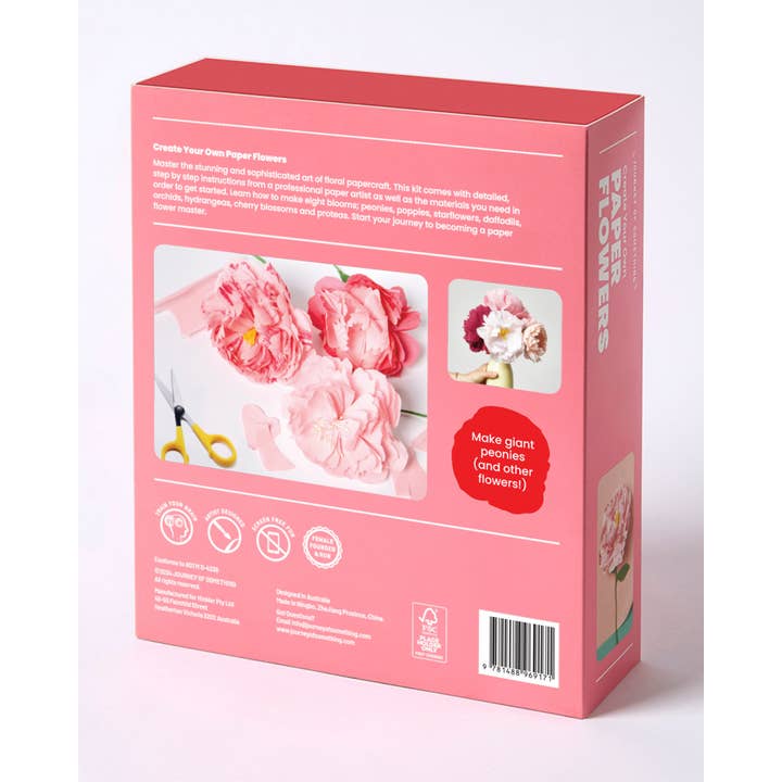 Journey of Something USA - Wholesale DIY Craft Kit - Paper Flower Making Craft - DIY Adult Craft Kit1