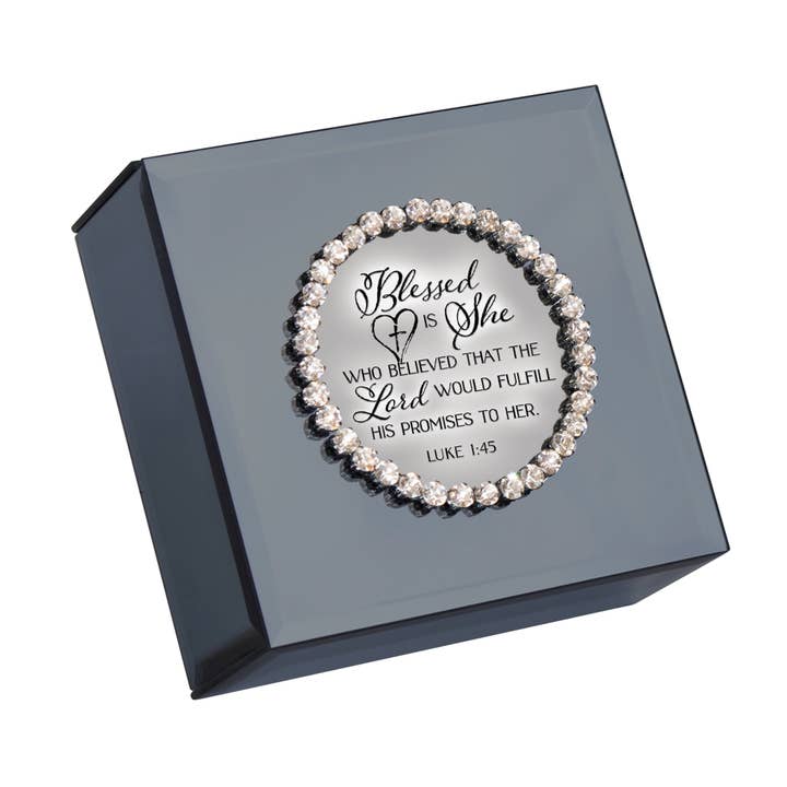 Cottage Garden - Wholesale Decorative Box - Blessed is She Who Believed Luke 1:45