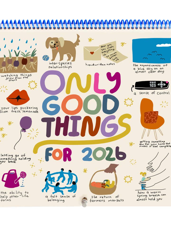 2026 Only Good Things 12-Month Wall Calendar - Case Pack 5 for wholesale by People I've Loved