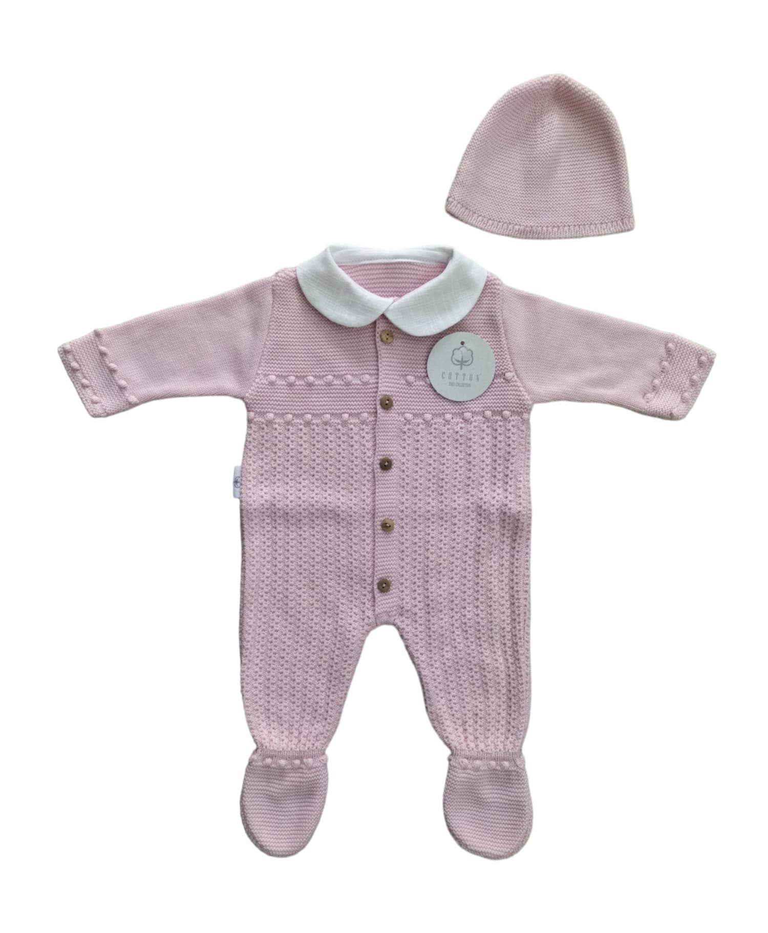 Cotton Socks - Wholesale Clothing Set - Baby - CT 502 JUMPSUIT SET WITH HAT1