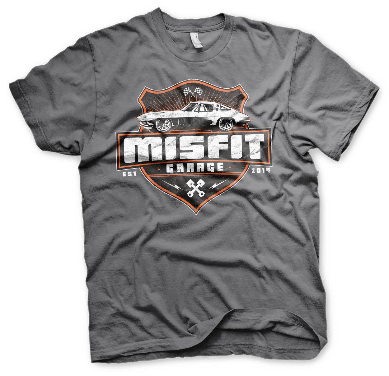 Hybris Production AB - Wholesale Screen Printed T-Shirt - Unisex - Misfit Garage Vette T-Shirt1