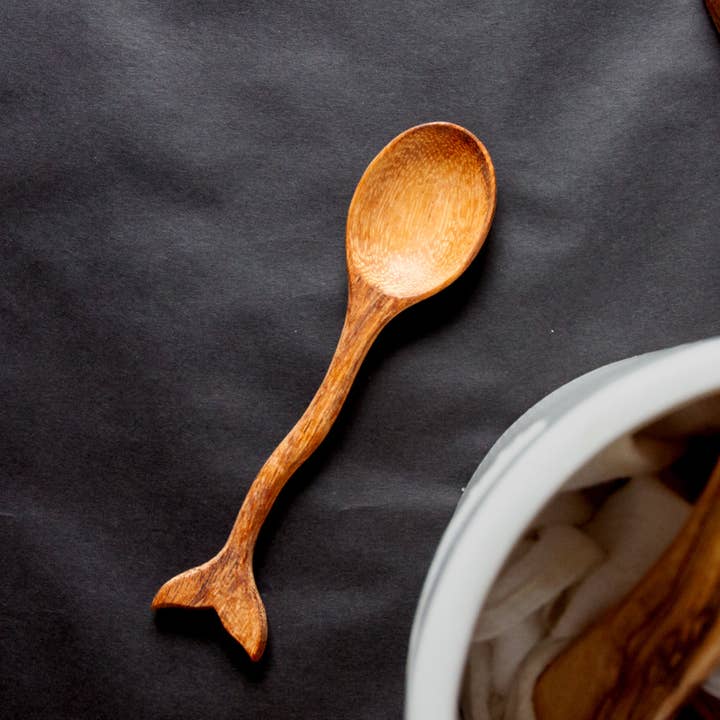 Vesper & Vine - Wholesale Kitchen Spoon - Wooden Whale Tail Spoon