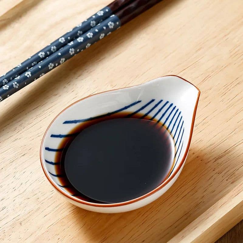 Kiyo Home - Wholesale Condiment/Dip Bowl - Coastal Dip Dishes 4-Piece Sets | Ceramic Soy Sauce Dish14