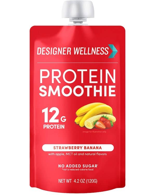 Designer Wellness - Wholesale Powdered Health Drink - Protein Smoothie - Strawberry Banana 12 pack5