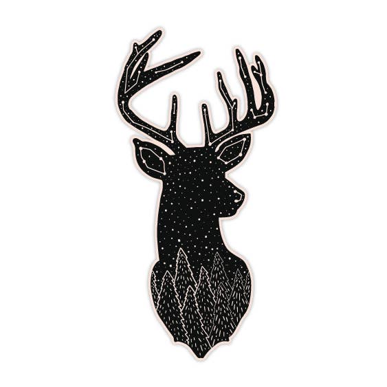 Deer Constellation Sticker — Waterproof, Matte Finish for wholesale by Stuck on Michigan