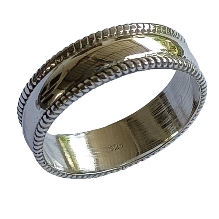 925 Sterling Silver Engagement / Wedding Band Ring for wholesale by SILVER CAVE