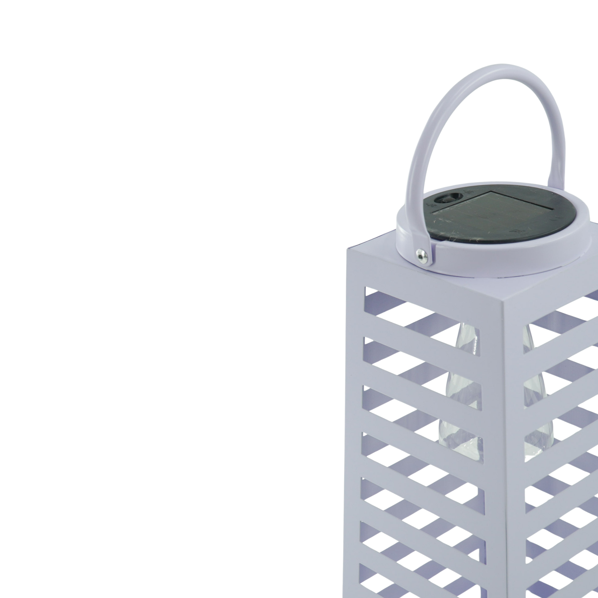 Housevitamin bv - Wholesale Lantern - Lamp- Lantern - Solar - Metal - Lila - 14x32,5cm1