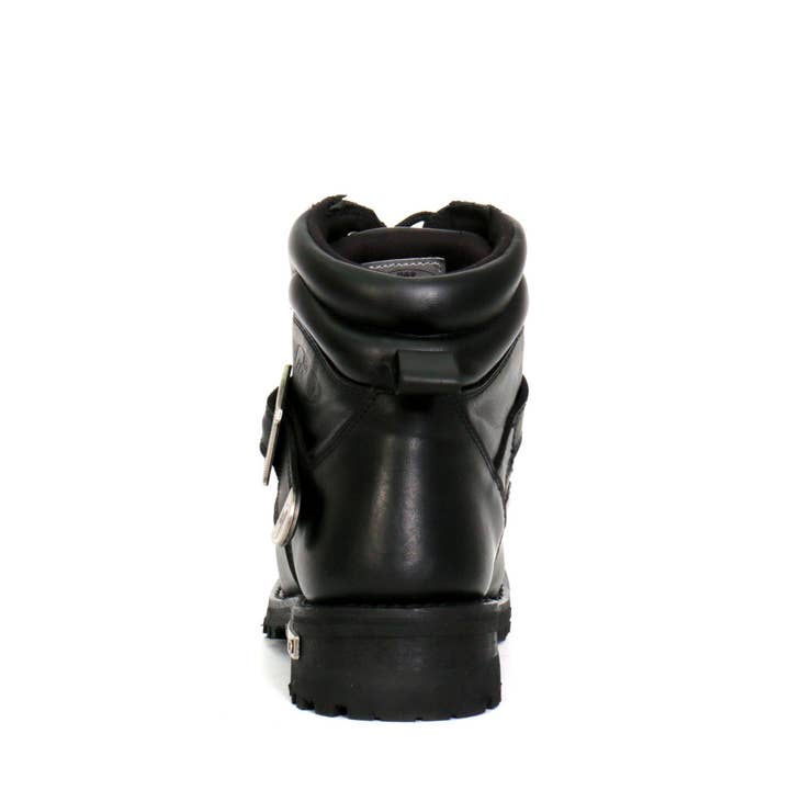 NEGRO Hot Leathers BTM1007 botas de piel tipo logger negras de 6 pulgadas con hebilla ajustable para hombre de venta al por mayor en Faire7