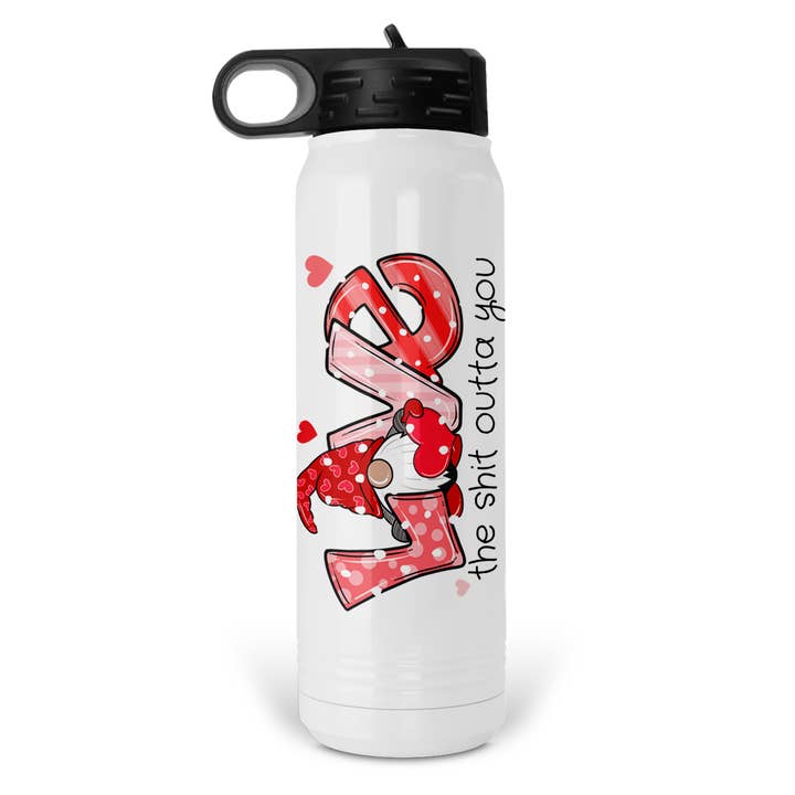 Love the Shit Outta You 32oz Water Bottle for wholesale by Uncommon Serendipity