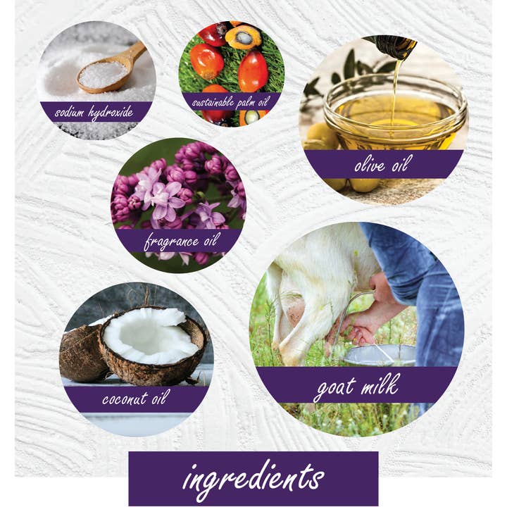 Joy Lane Farm - Wholesale Bar Soap - Lilac Goat Milk Soap3