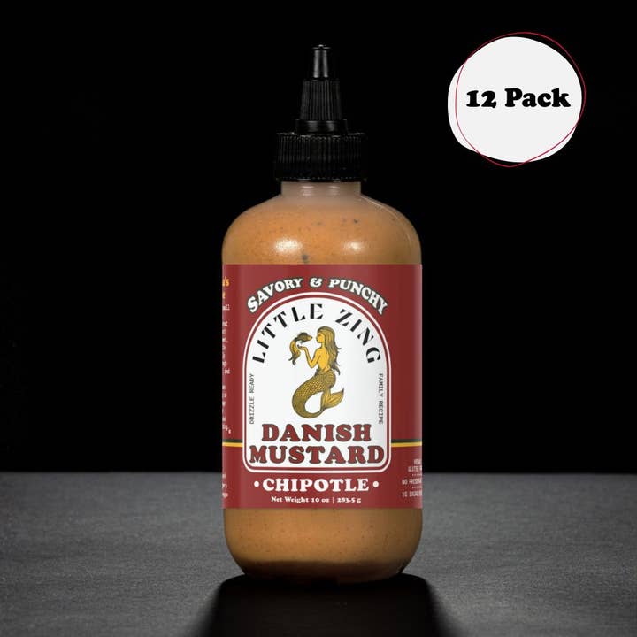 Chipotle Lime - 10 oz - 12 Pack for wholesale by Little Zing Danish Mustard