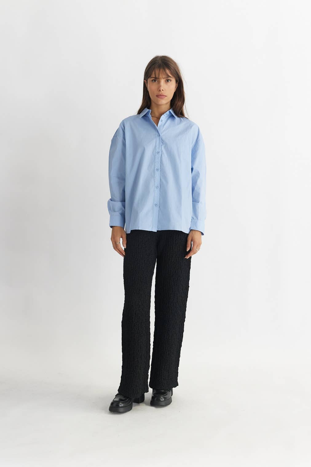 MOD REF - Wholesale Button Down Shirt - Women's - The Ema Top | Collared Button-Down Top11