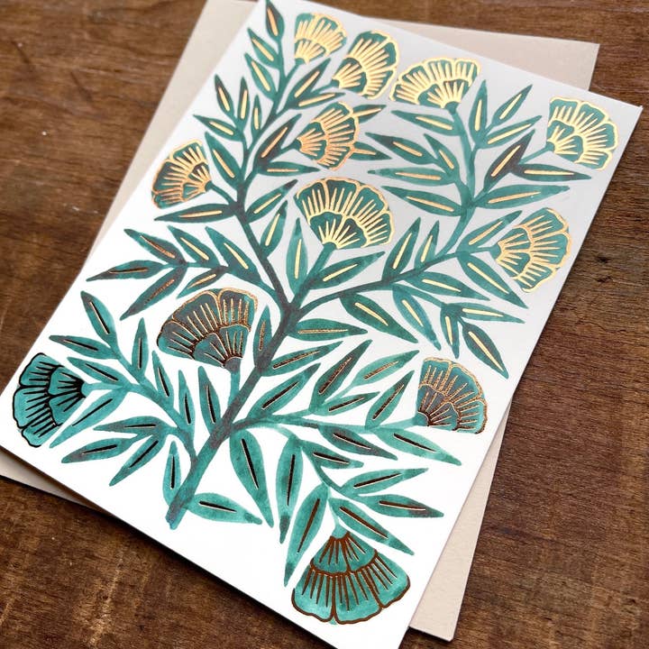 Katharine Watson - Venta al por mayor Tarjetas de felicitación - Tarjeta de felicitación en blanco con acabado metalizado4