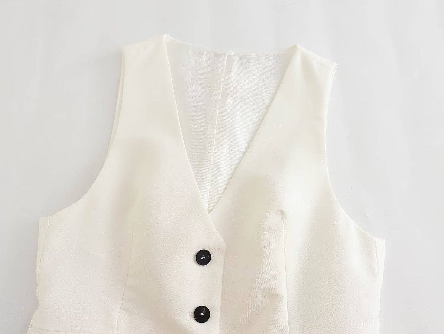 Marayn - Wholesale Suit Set - Women's - Linen Suit Set Blazer Vest and Trousers  Chic Export53