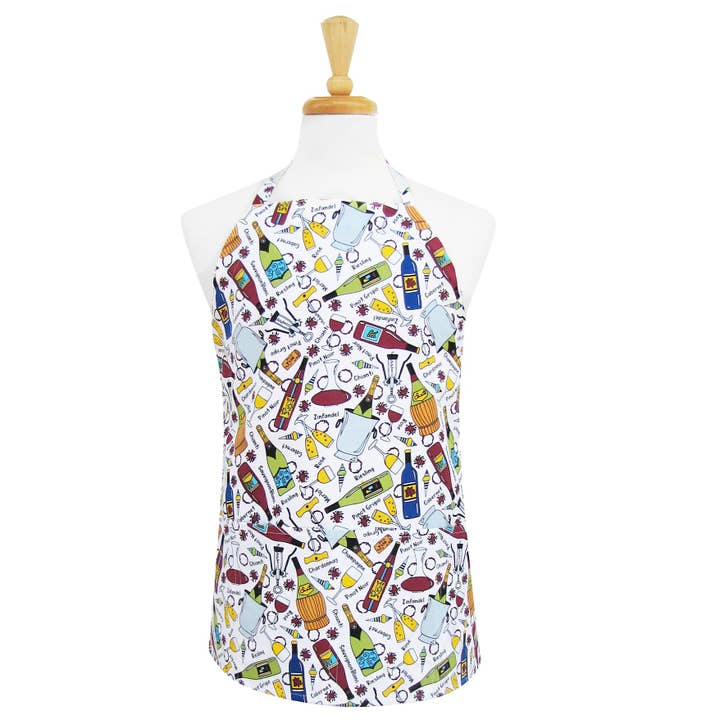 Wine Me Up Utility Apron for wholesale by Two Lumps of Sugar