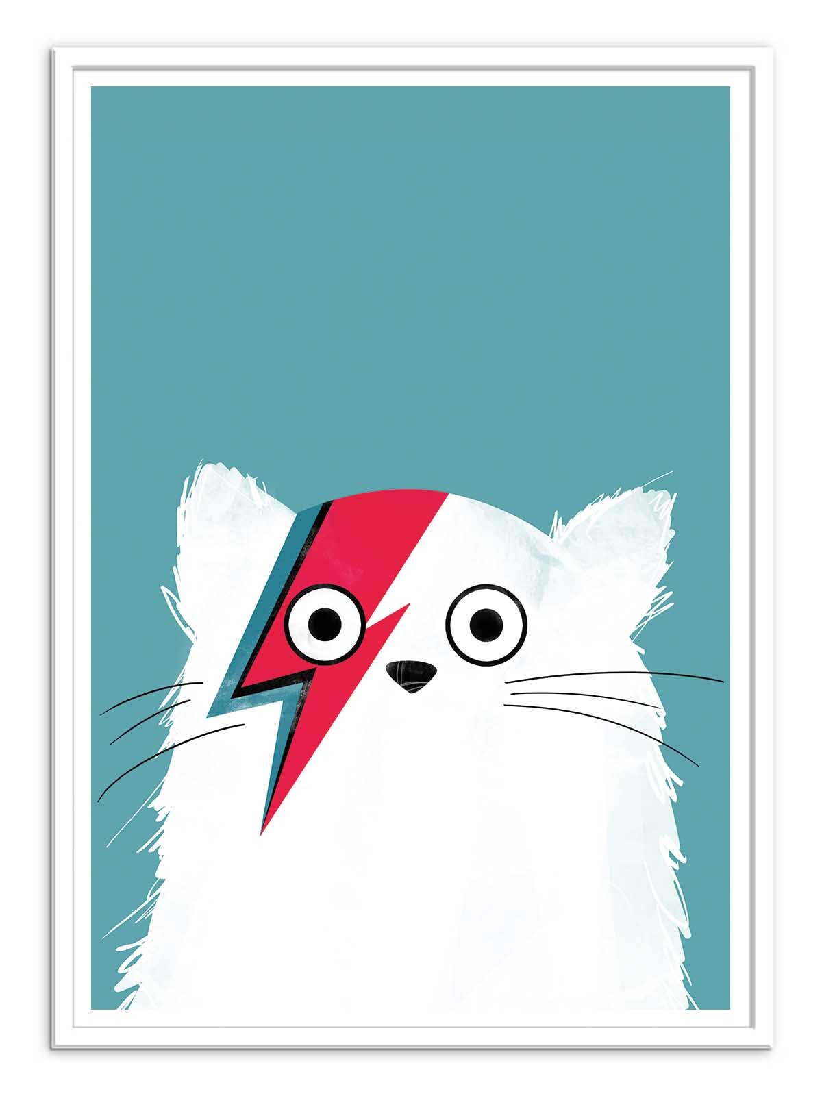 Wall Editions - Wholesale Poster - Art-Poster - Cat Bowie White - Doozal2