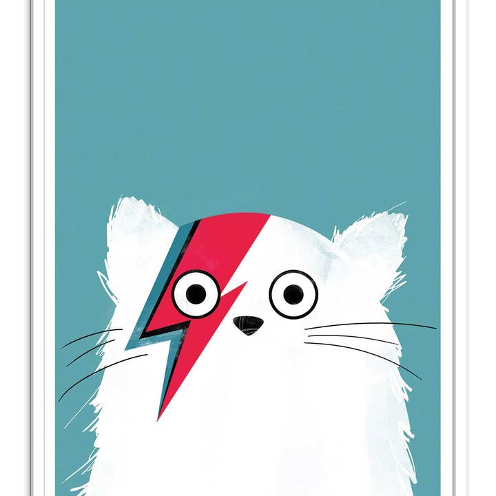Wall Editions - Wholesale Poster - Art-Poster - Cat Bowie White - Doozal2