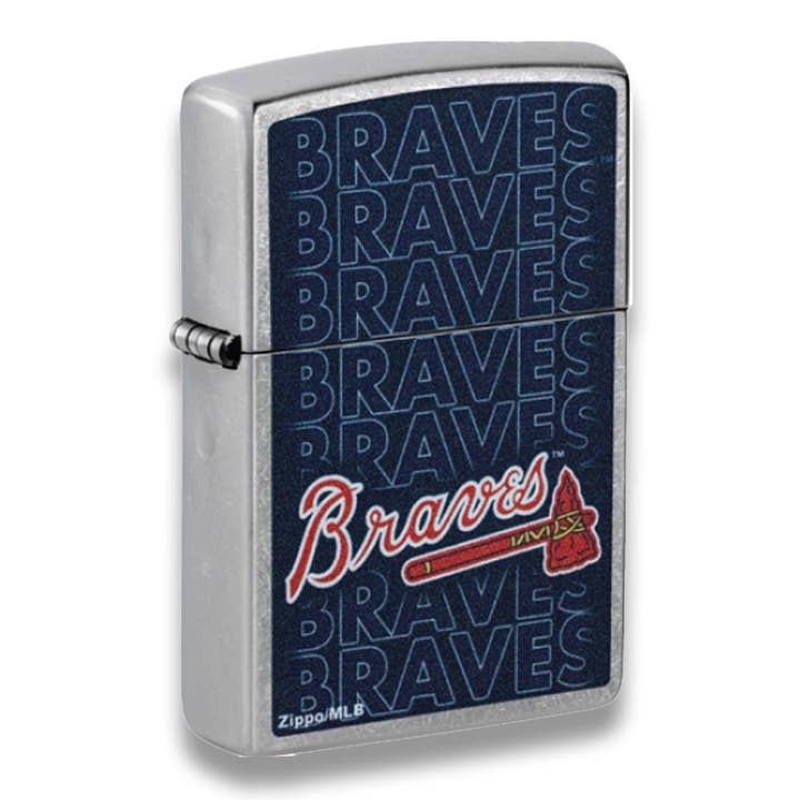 Zippo MLB Atlanta Braves Baseball Team, Street Chrome Lighter #46528 for wholesale by Benhalex