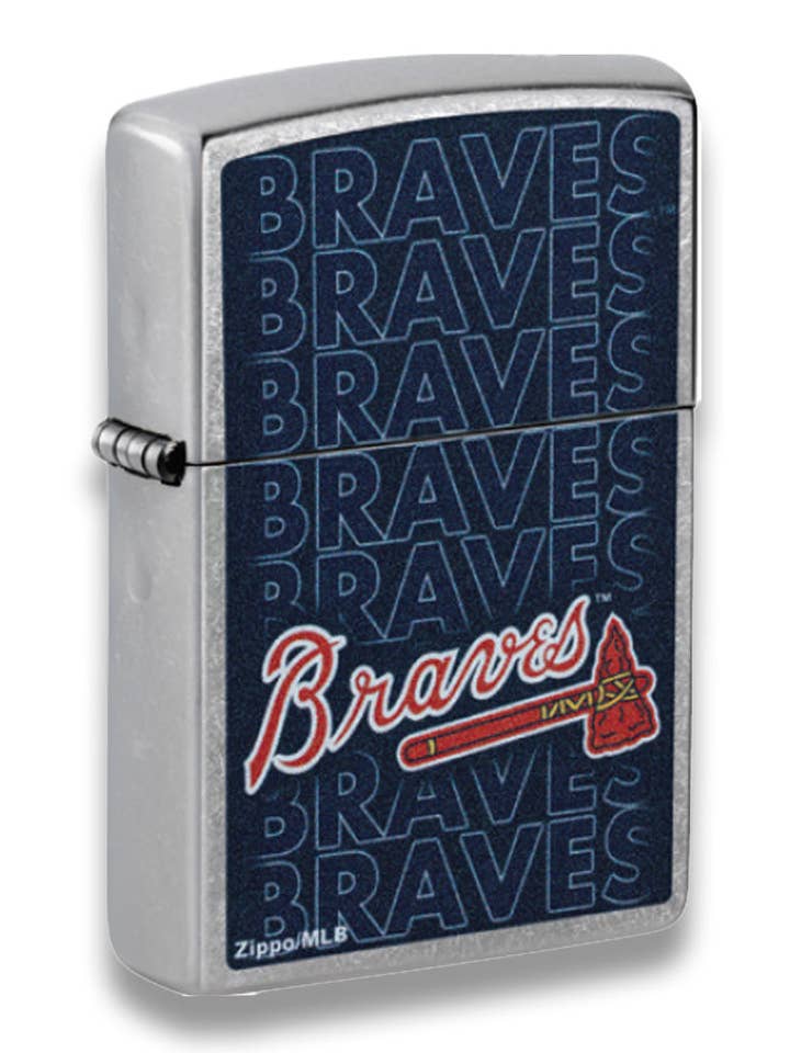 Zippo MLB Atlanta Braves Baseball Team, Street Chrome Lighter #46528 for wholesale by Benhalex