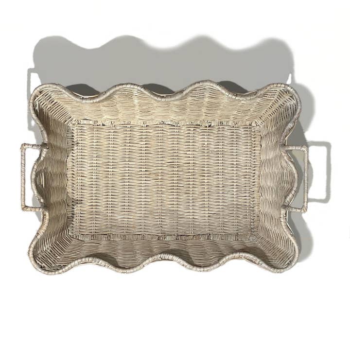 Matahari - Wholesale Decorative Tray - Small Scalloped Tray
