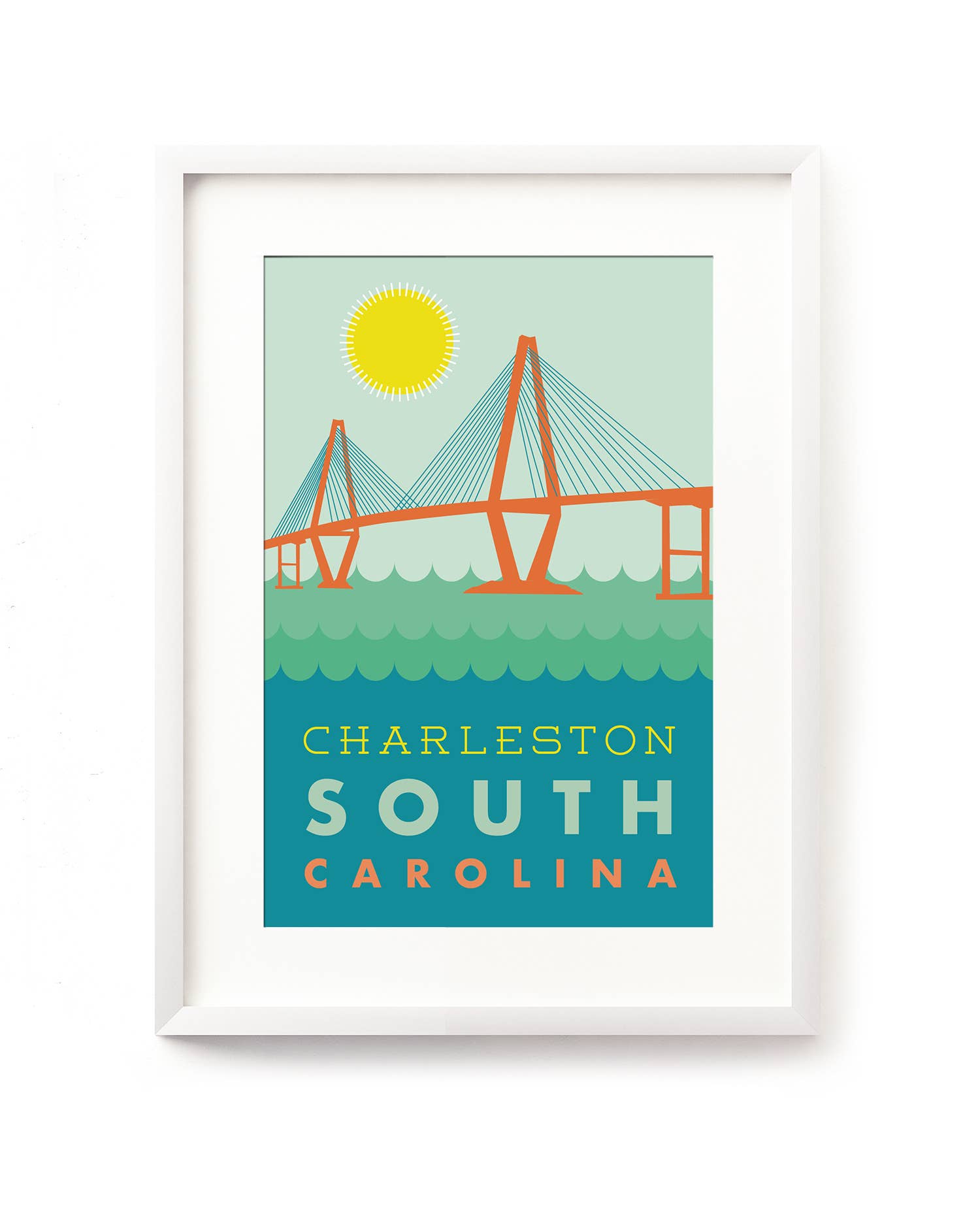 Texture Design Co - Vente Cartes postales - Carte postale Pont Ravenel Charleston1