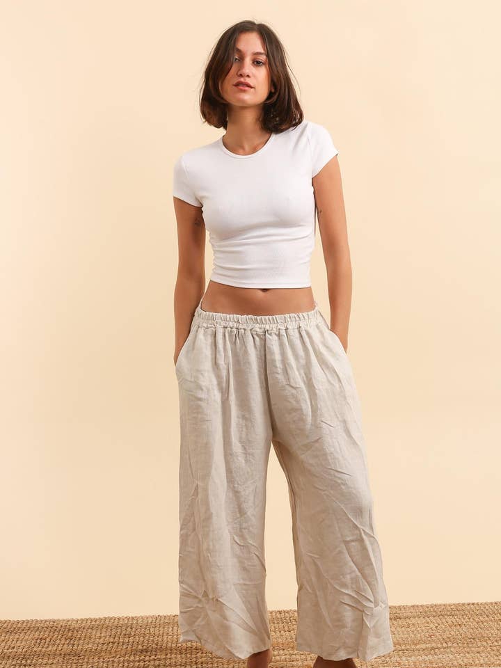 la maison des fibres naturelles – Großhandel Hose – Damen – Leinenhose 6272 aus 100 % Leinen26