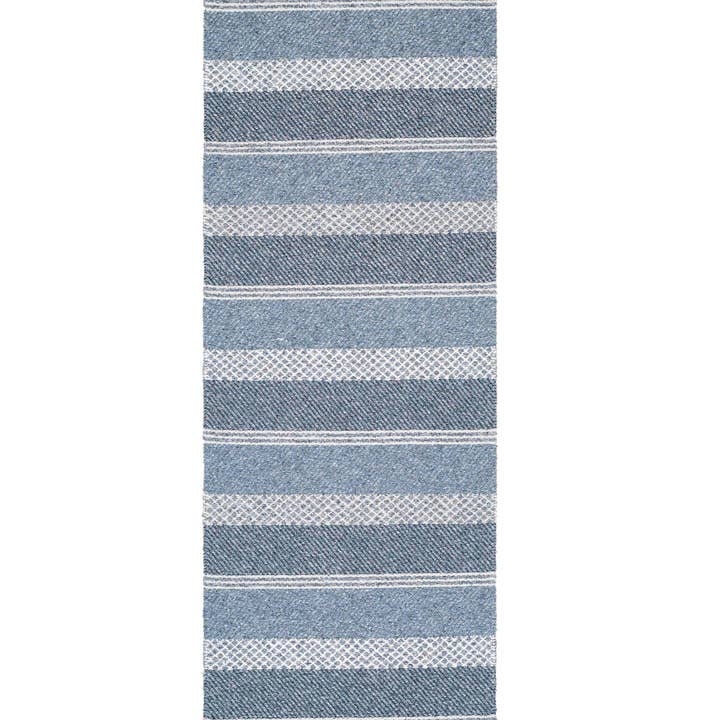 Blue Mixed Sia Cotton/Vinyl Rug for wholesale by Talla Imports
