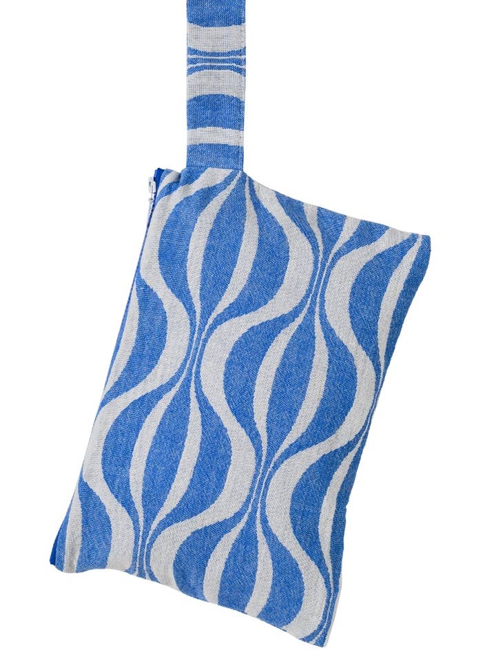 CLUTCH FRANGOKASTELLO PARL.BLUE (M) for wholesale by AELIA ANNA