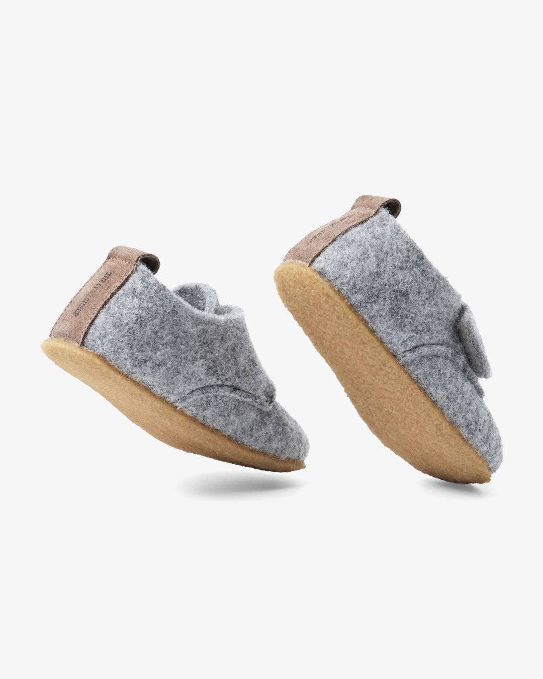 The Cozy Sheep – Großhandel Hausschuhe – Kinder – Kinder-Hausschuhe aus Filz mit Krepsohle – Kinder (Hellgrau)8