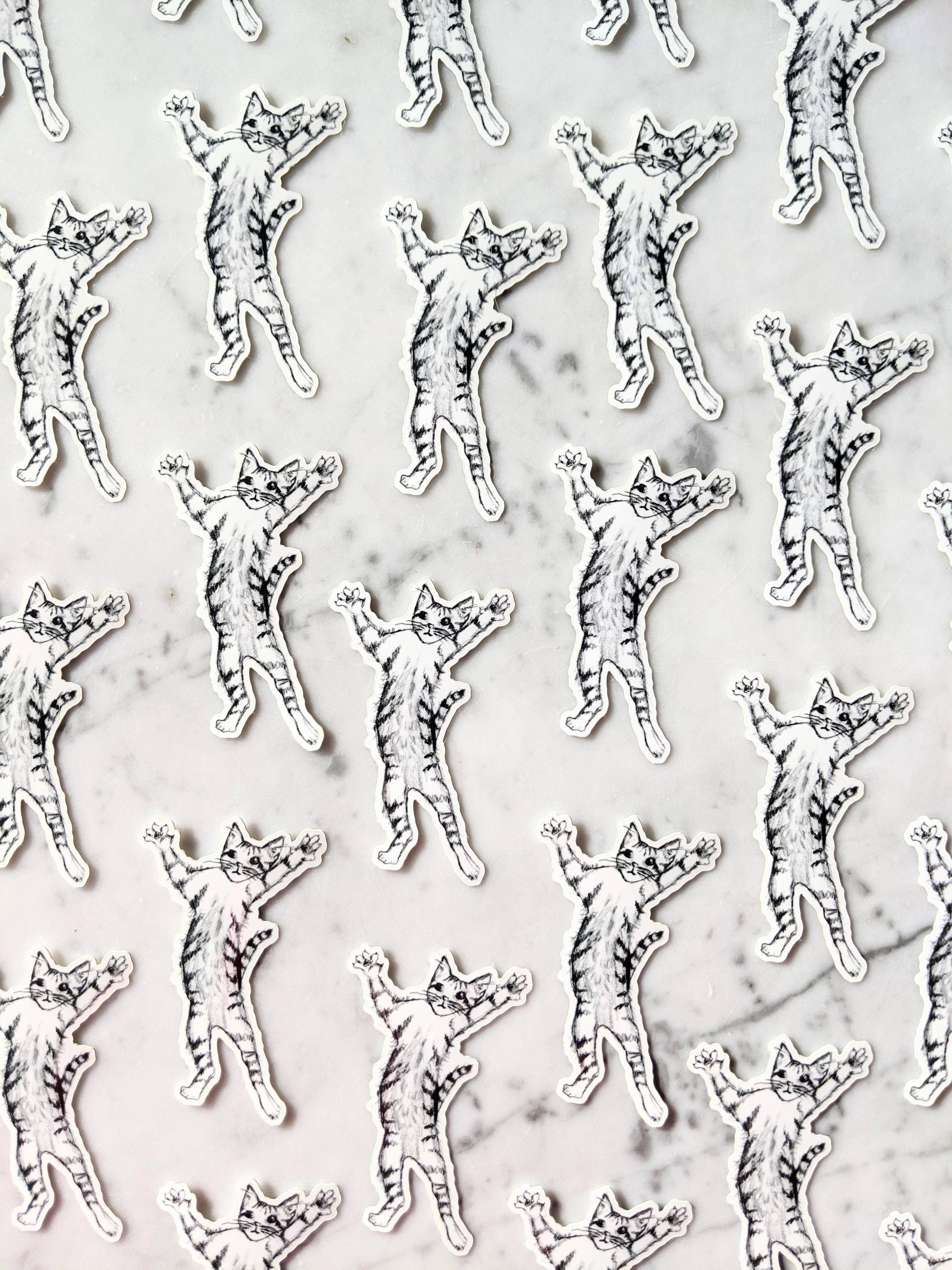 Madeleine Sywulak US - Wholesale Sticker - Jumping Kitten Sticker2