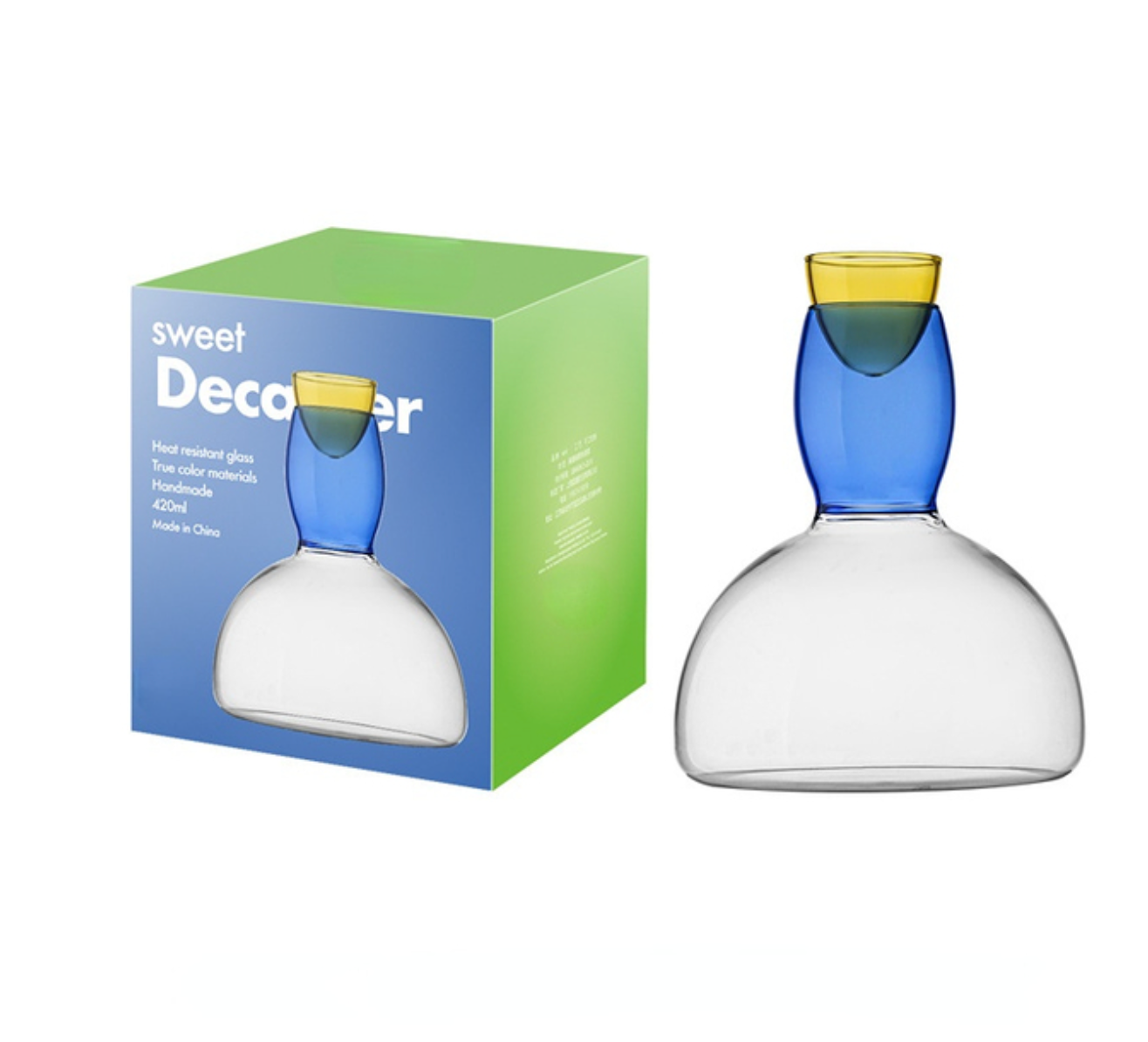 IVORE.GROUP (We cover All Import duty) - Vente Verres à vin - Verre à vin et carafe colorés en verre borosilicaté9