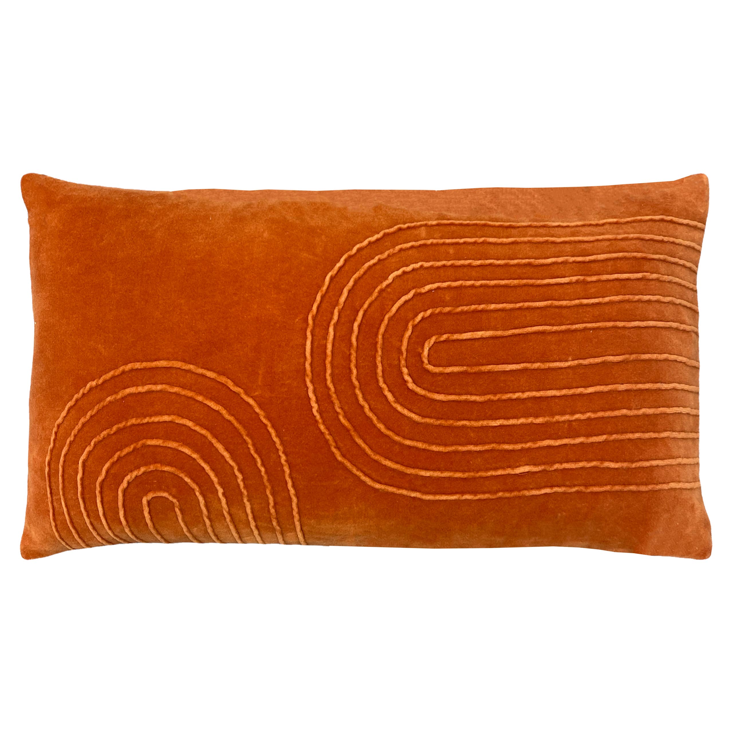 Mangata Soft Velvet Cushion Orange for wholesale on Faire0