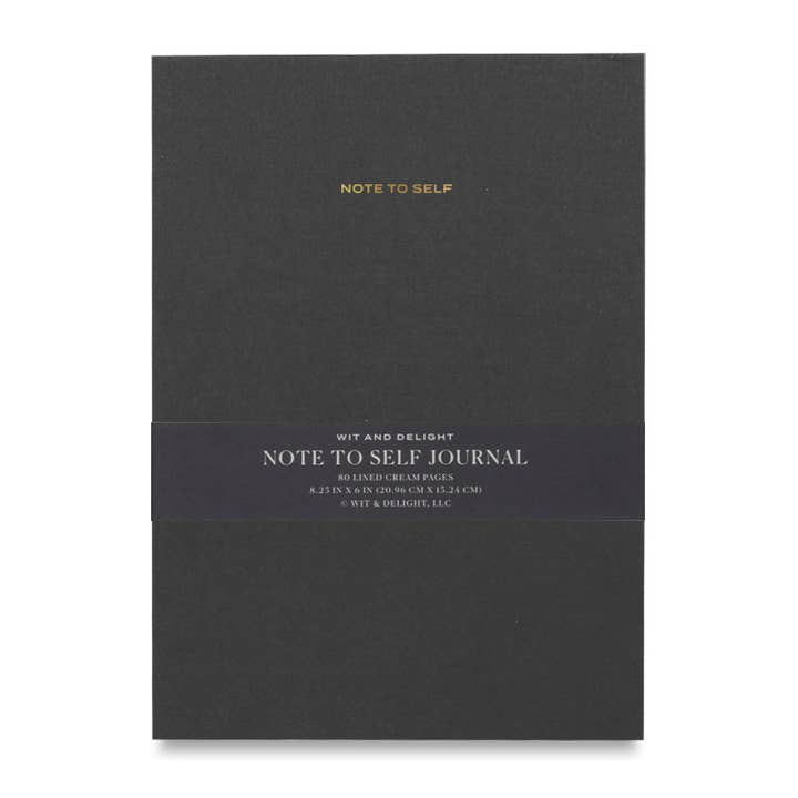 Wit & Delight - Vente Journal intime - Journal Noire Note To Self2