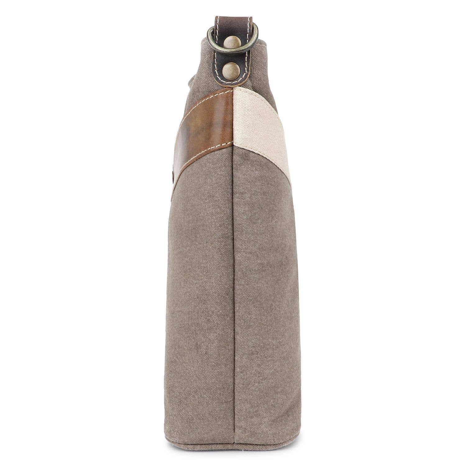 Sixtease Bags USA - Vendita all'ingrosso Borsa a tracolla - Donna - Tracolla da donna in tela e pelle - Isabelline/Taupe Grey1