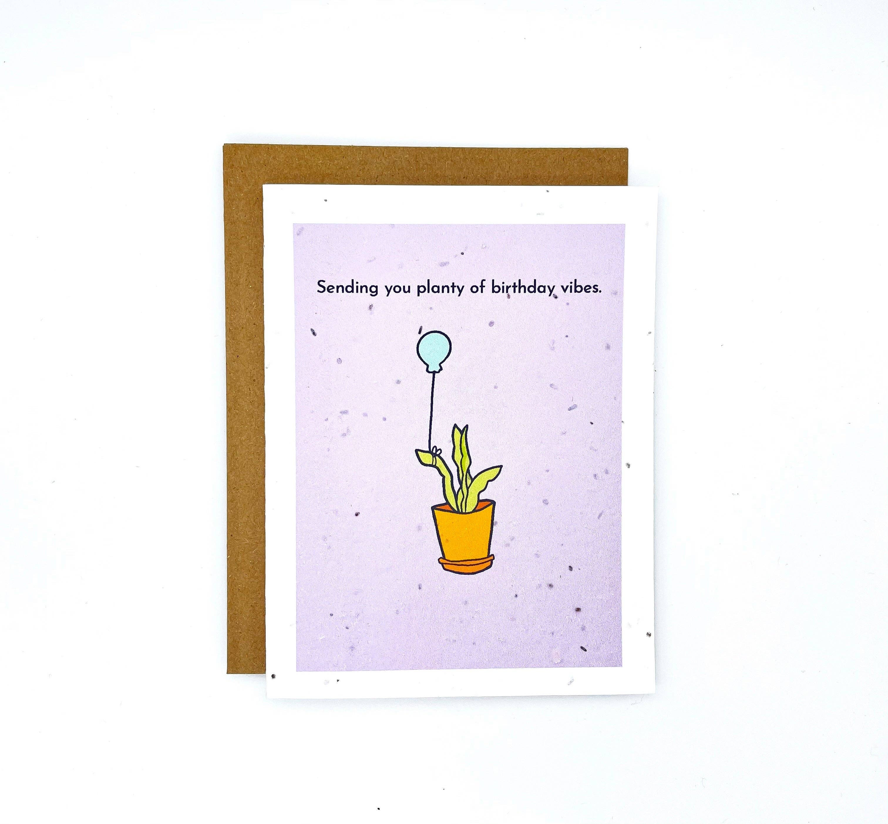 Cato & Company - Vente Cartes d'anniversaire - Carte Planty of Birthday Vibes2