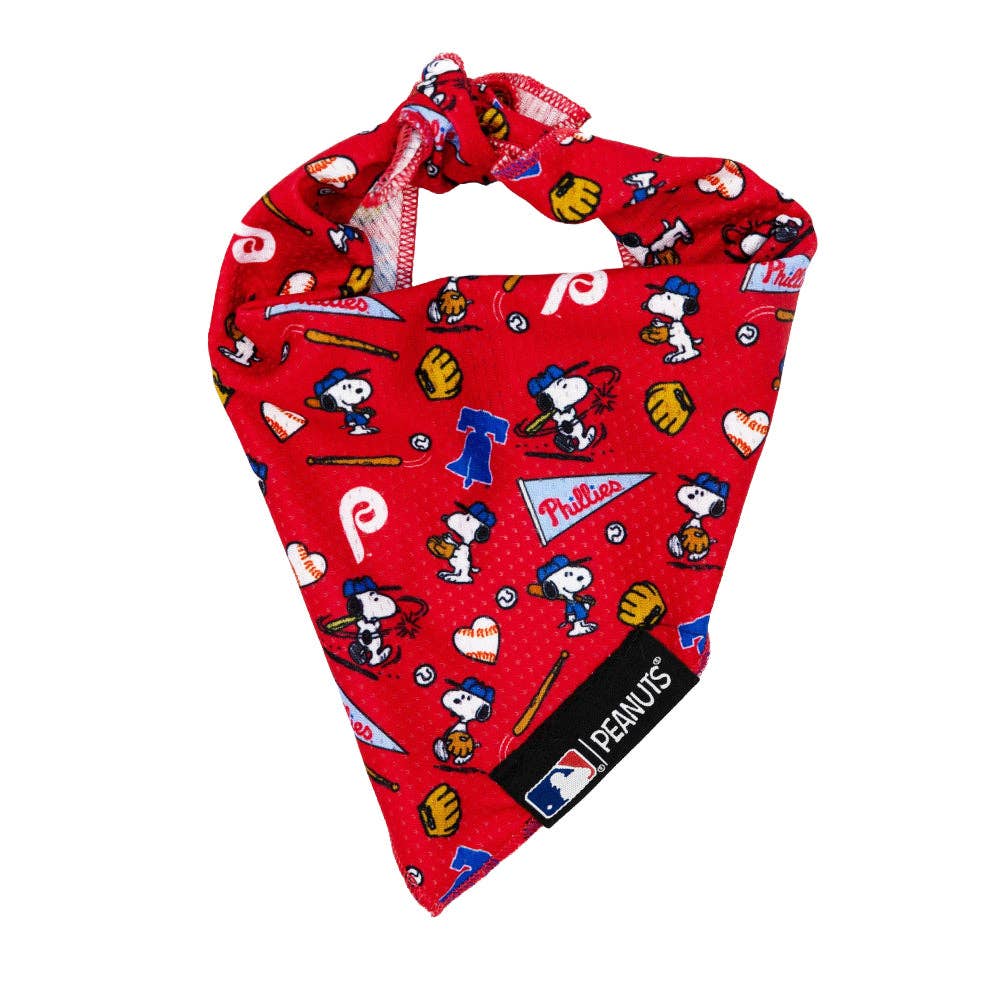 SASSY WOOF - Wholesale Pet Bandana - Dog - Dog Bandana - MLB x Peanuts™ Philadelphia Phillies0