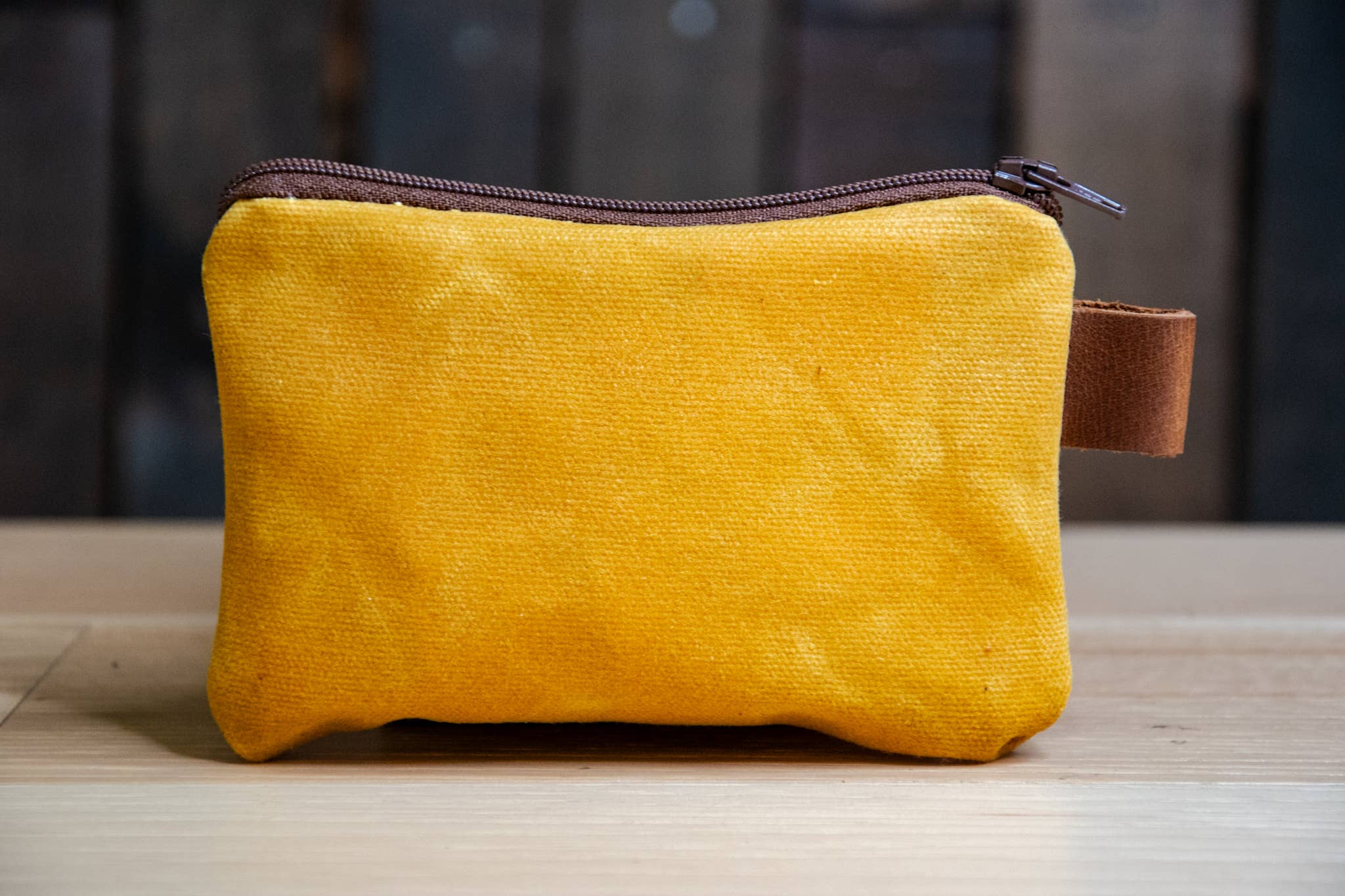 In Blue Handmade - Wholesale Pouch - Unisex - Small Handmade Waxed Canvas Zipper Pouch15