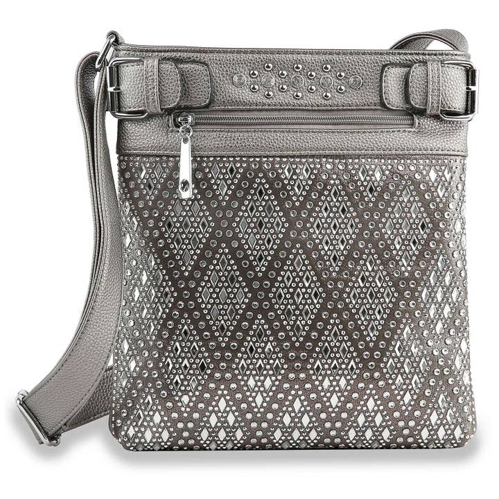 Handbag Express - Vente Sac à bandoulière – femme - Écharpe à bandoulière Diamond Bling14