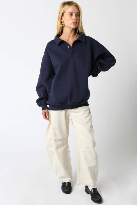 Olivaceous - Wholesale Knit Sweater - Women's - Julie Button Sweater11