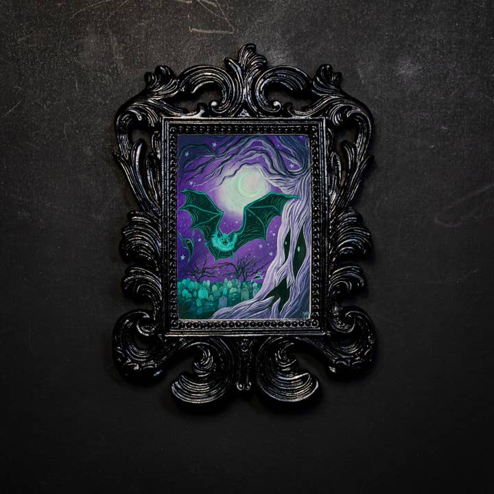 Petit cadre s'élevant au-dessus du cimetière pour la vente par Meagan Meli Illustration