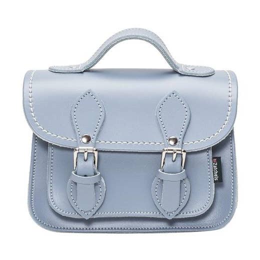 Handgemaakte lederen microsatchel - Lilac Grey voor wholesale door Zatchels
