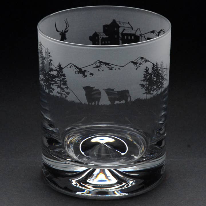 Scottish scene T17 whisky tumbler for wholesale by The Milford Collection