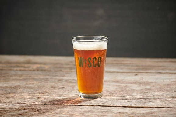 Wisco Clothing Co. - Wholesale Beer Glass/Mug - WISCO Pint Glass1