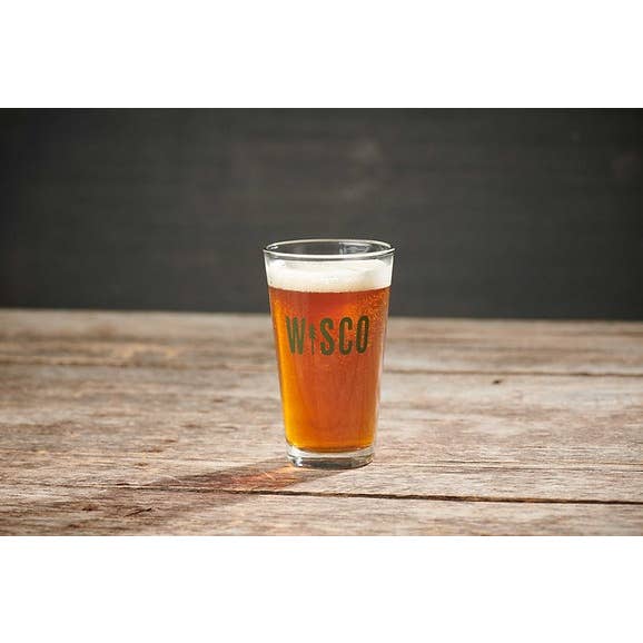 Wisco Clothing Co. - Wholesale Beer Glass/Mug - WISCO Pint Glass1