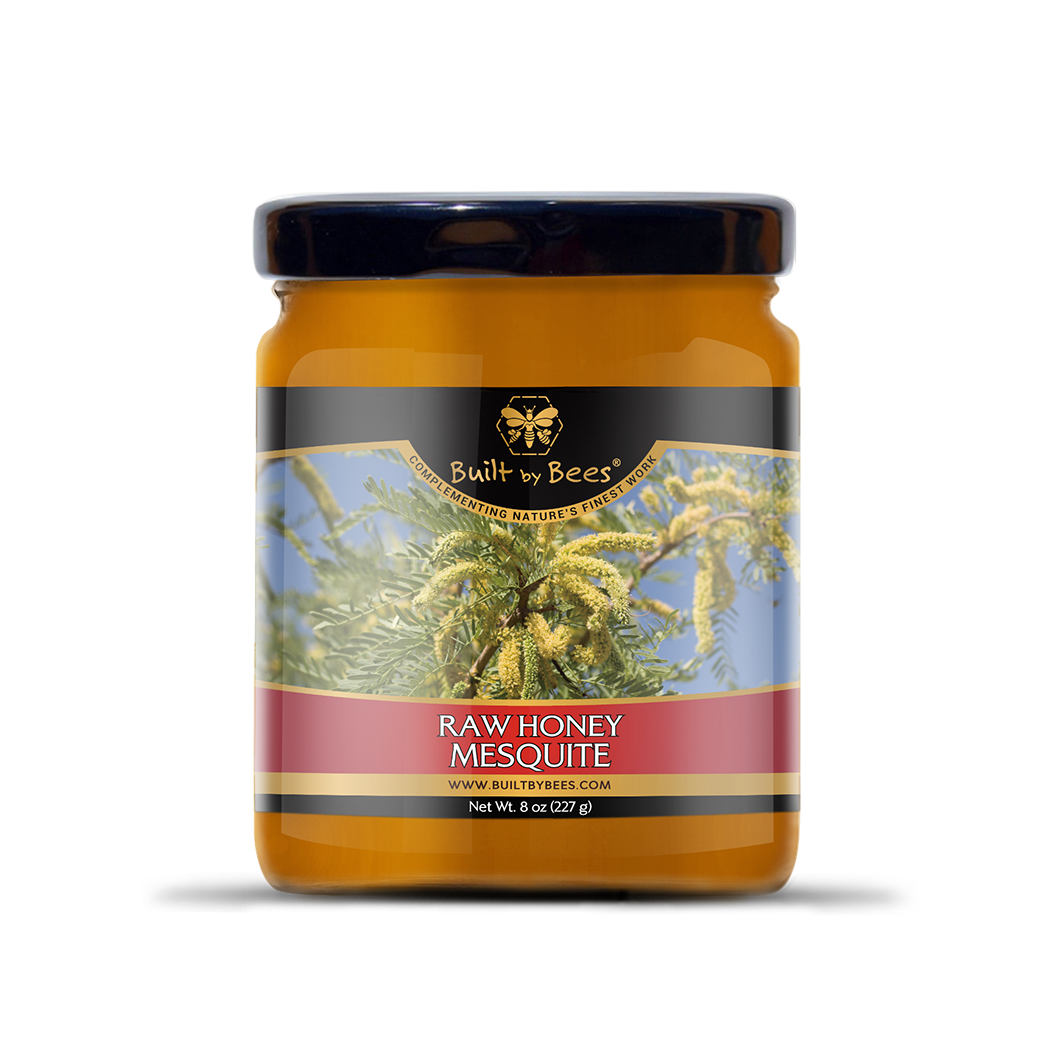 Built by Bees - Wholesale Honey - Raw Mesquite Honey 8 oz0
