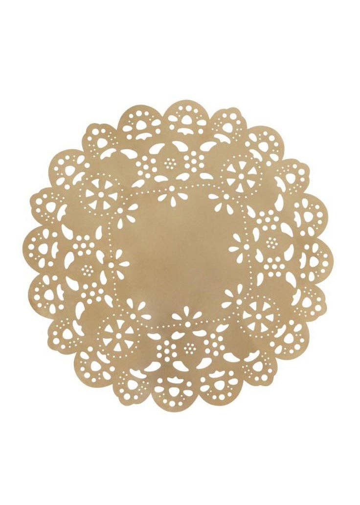 Ariana Ost - Wholesale Placemat - Rose Gold Eyelet Brass Placemat Charger