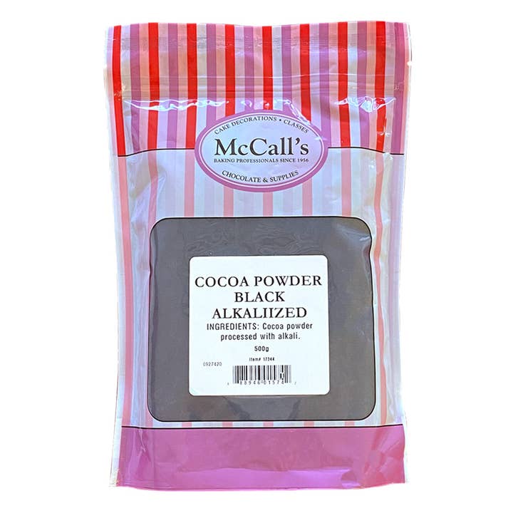 COCOA POWDER ALKALIIZED BLACK 10/12 500 G 18oz 10/12 for wholesale by McCall's